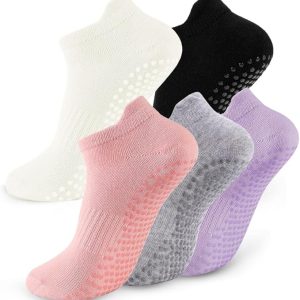 5 Pairs Pilates Socks with Grips